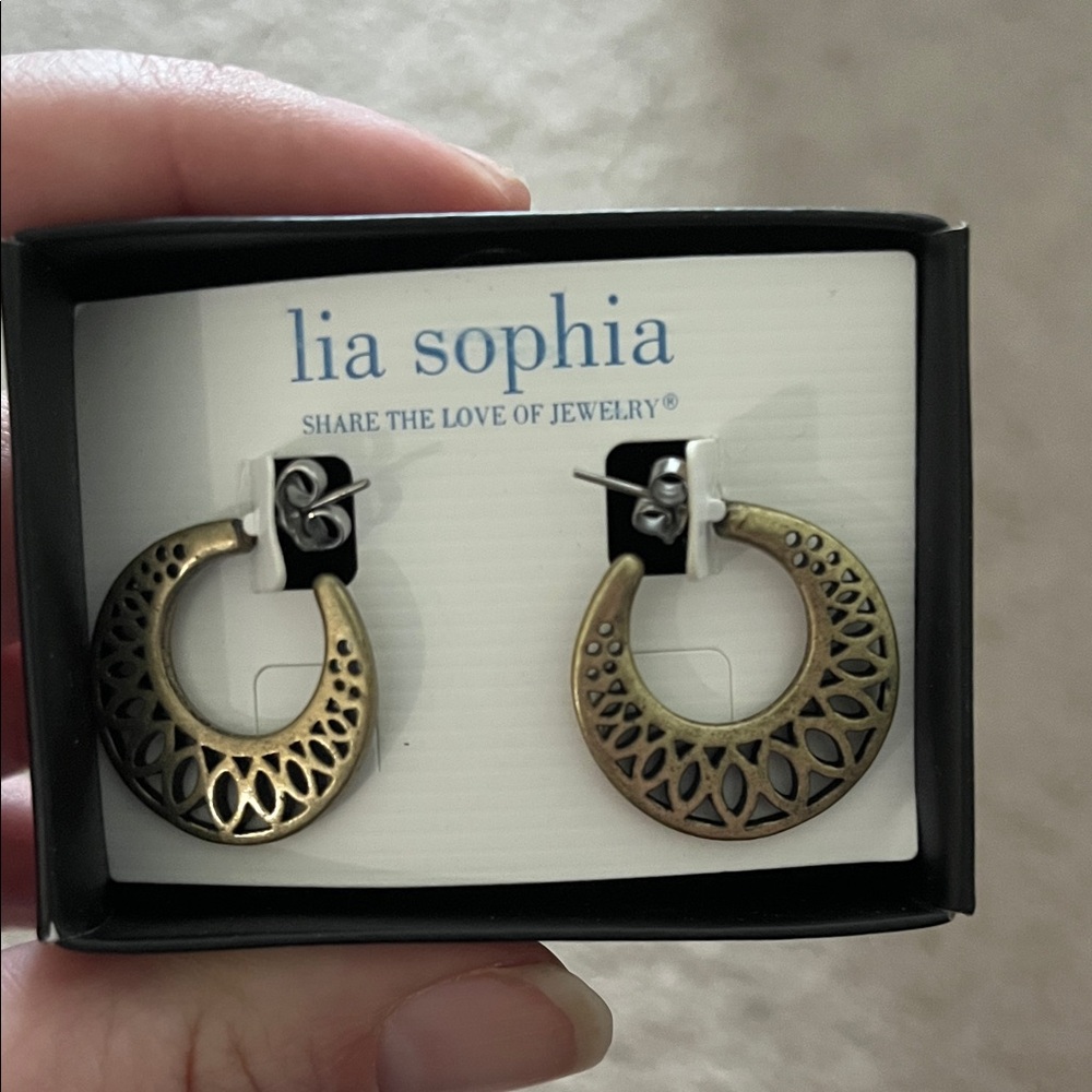 Lia Sophia Hooped Earrings